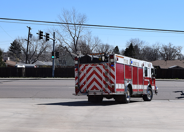 Fire Truck Leaving on Call