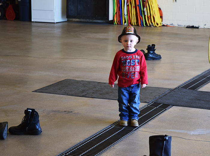 Preschooler Homeschool Field Trip at Fire Station