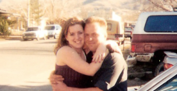 Our engagement photo in November 1999.